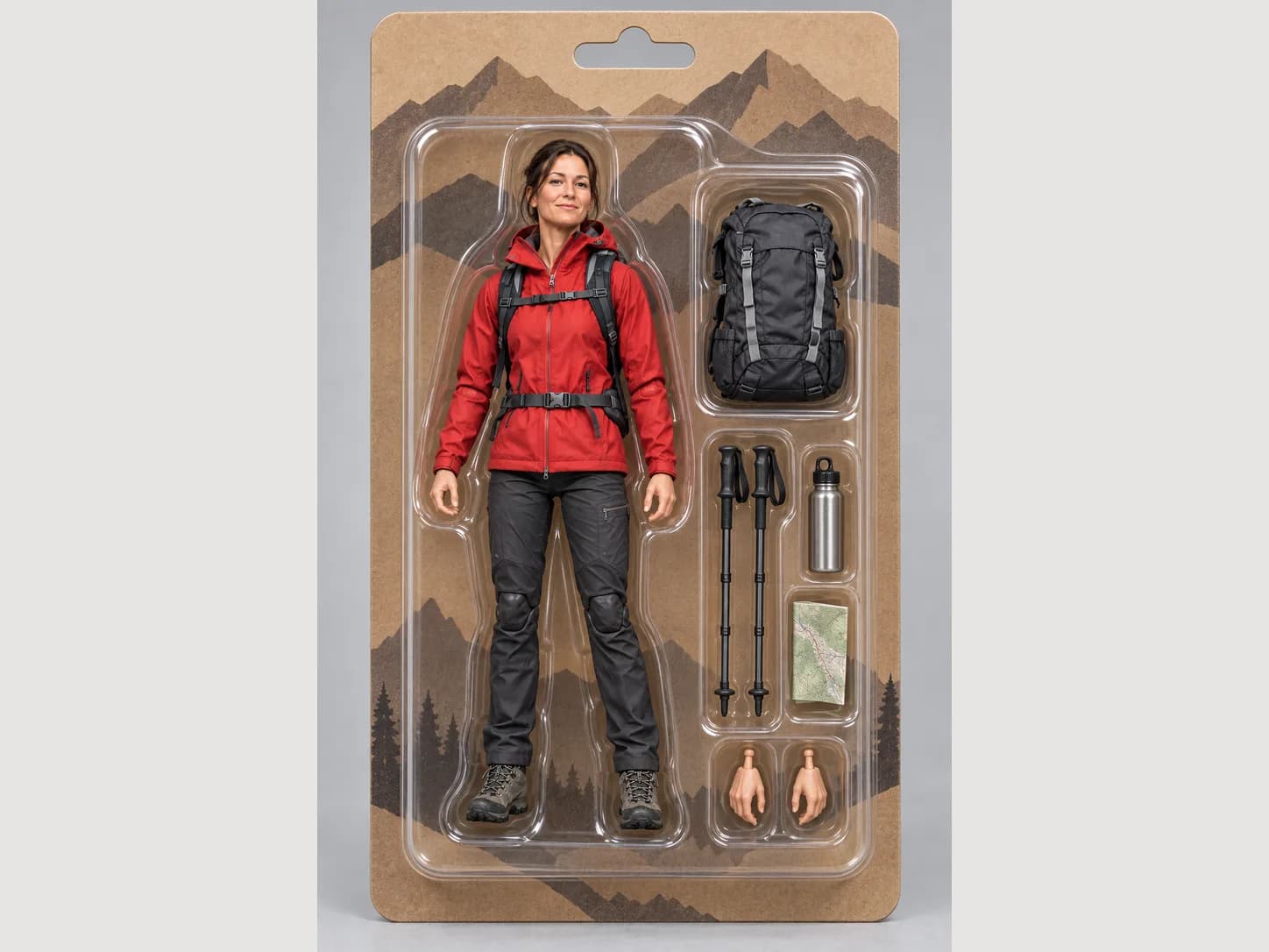 Realistische Visualisierung nach der Bearbeitung für Actionfigur aus Foto erstellen