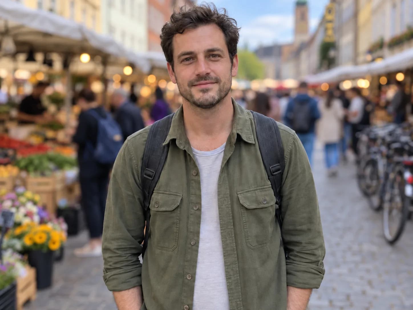 Realistische Visualisierung nach der Bearbeitung für Foto-Hintergrund unscharf machen