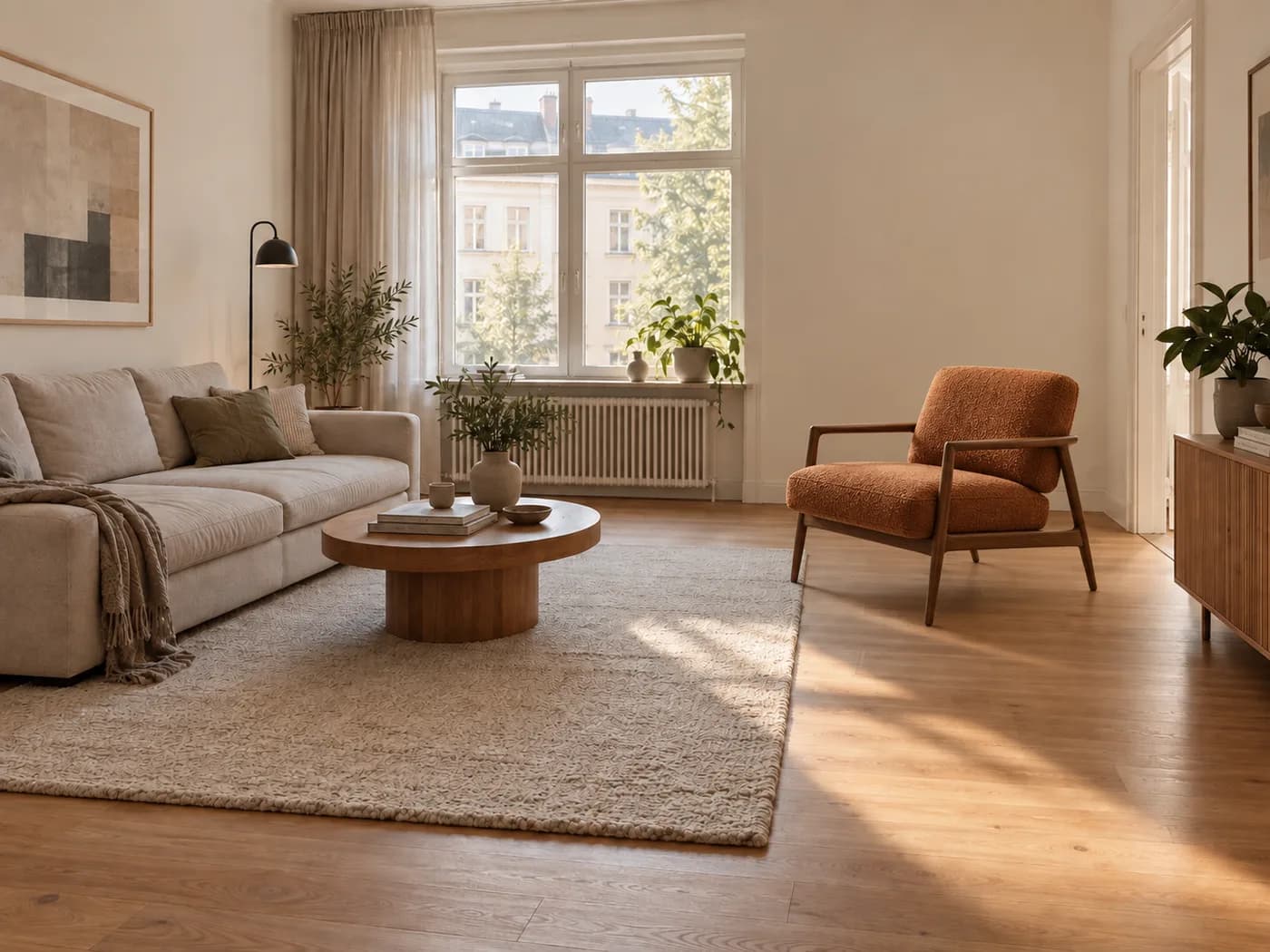 Realistisch kombiniertes Ergebnis für Möbel im eigenen Raum visualisieren